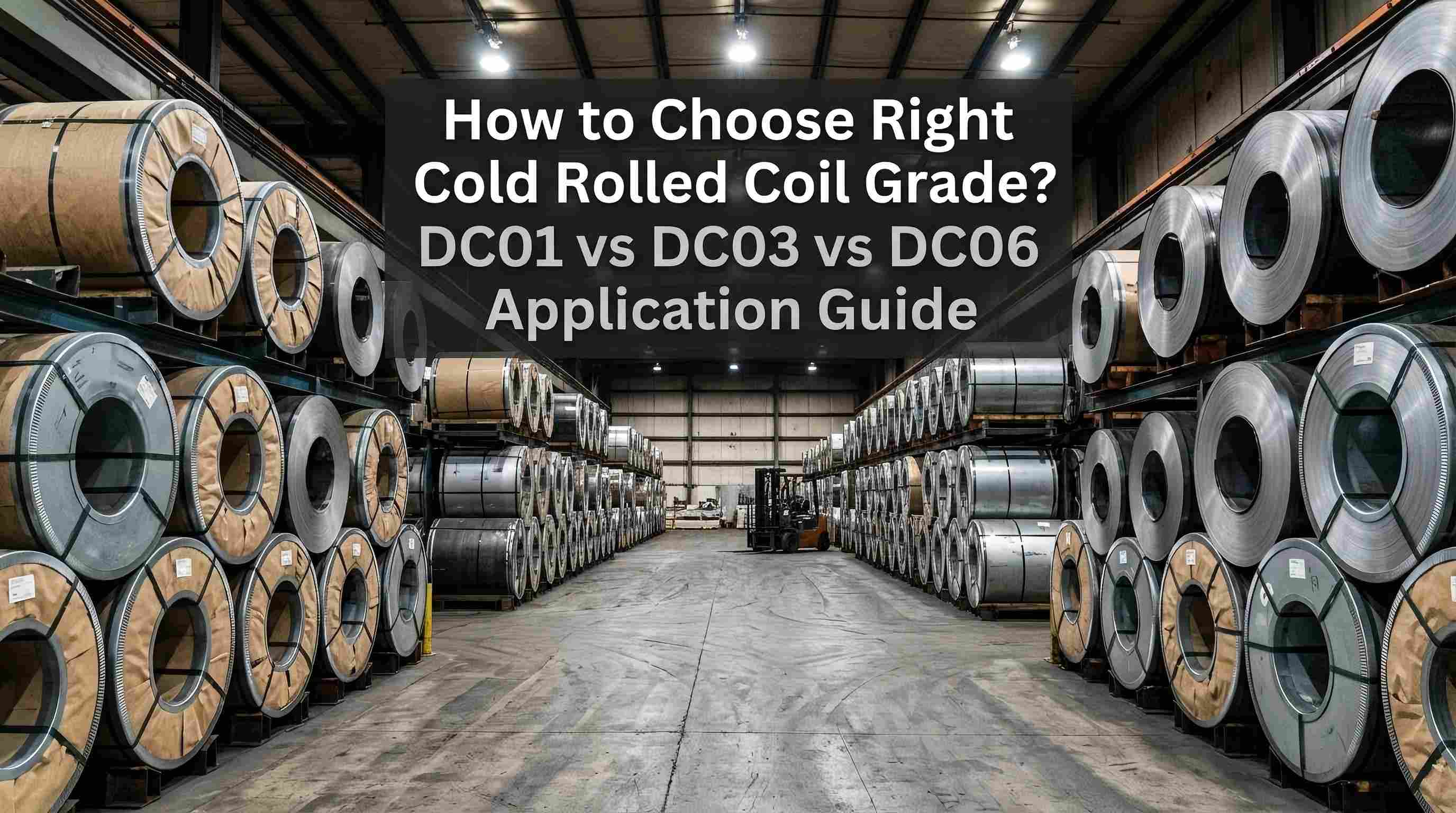 Kepiye Cara Pilih Kelas Cold Rolled Coil sing Tengen? DC01 vs DC03 vs DC06 Pandhuan Aplikasi