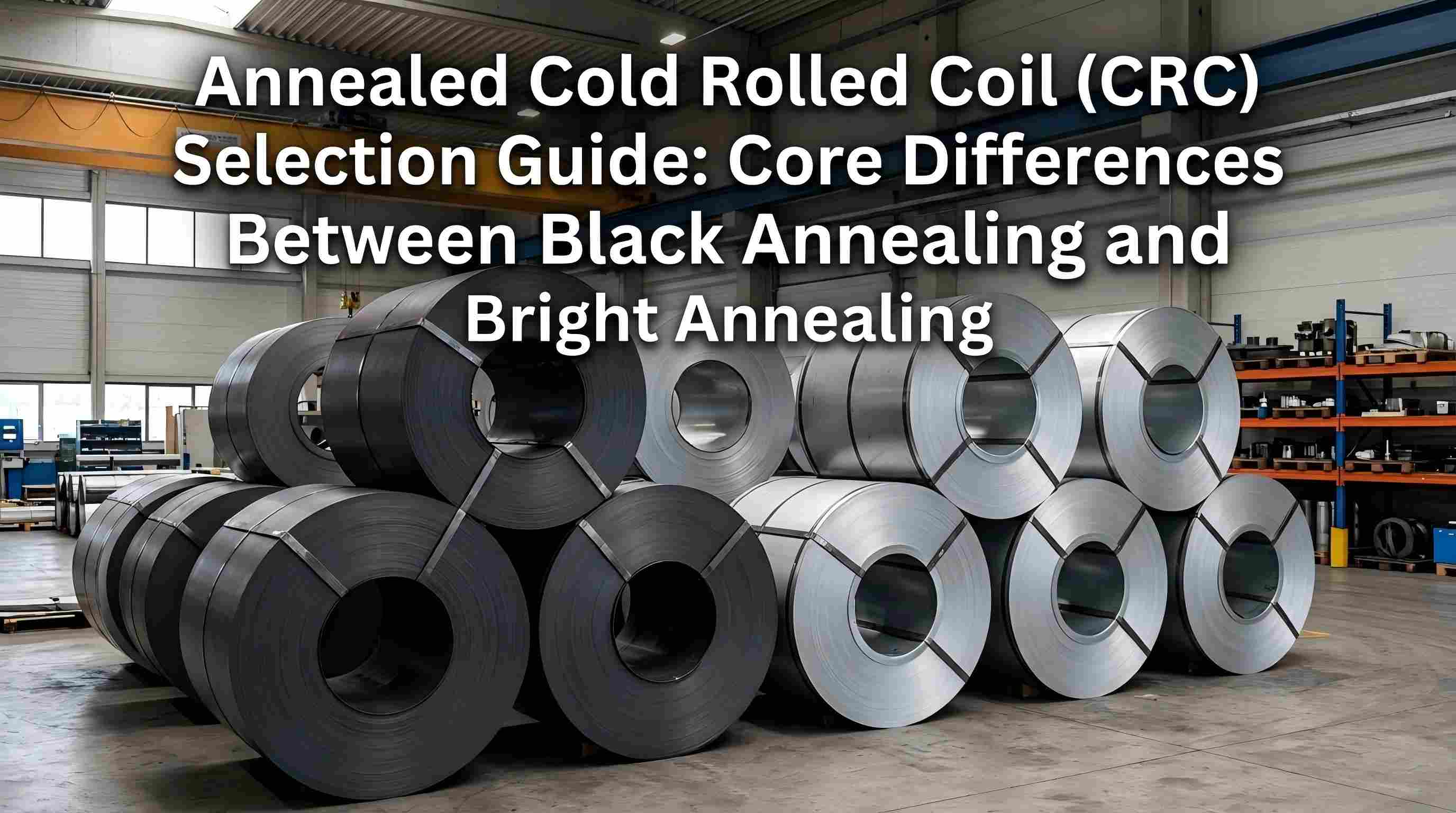 Pandhuan Seleksi Cold Rolled Coil (CRC) Annealed: Bedane Inti Antarane Annealing Ireng lan Annealing Cerah